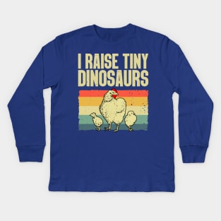 i raise tiny dinosaurs 1 Kids Long Sleeve T-Shirt